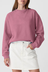 Valerian Plain Drop Shoulder Crewneck Pullover Sweatshirt Sweatshirts & Hoodies JT's Designer Fashion