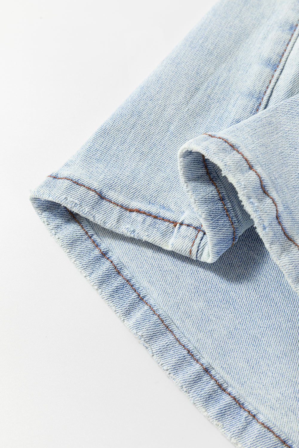 Beau Blue Light Wash Distressed High Waist Wide Leg Jeans Jeans JT's Designer Fashion
