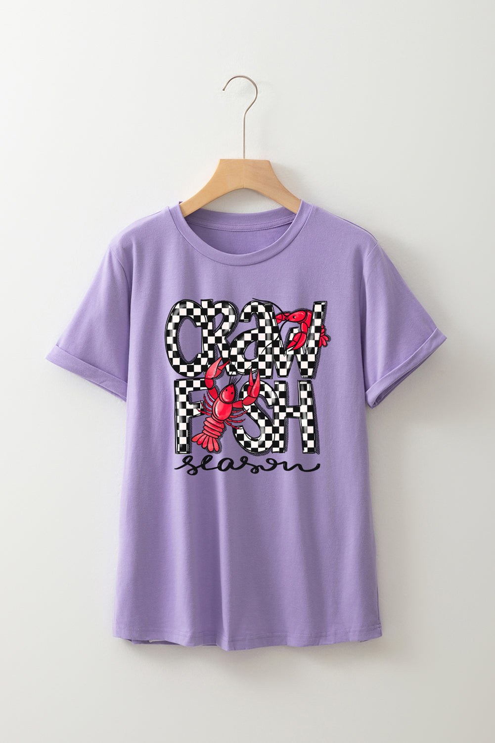 Wisteria Craw Fish Season Graphic Short Sleeve Top Graphic Tees JT's Designer Fashion