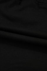Black French Terry Drawstring Mini Skort with Pockets Skirts & Petticoat JT's Designer Fashion
