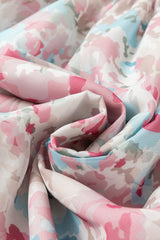 Pink Floral Puff Sleeve Square Neck Smock Ruffled Dress Floral Dresses JT's Designer Fashion