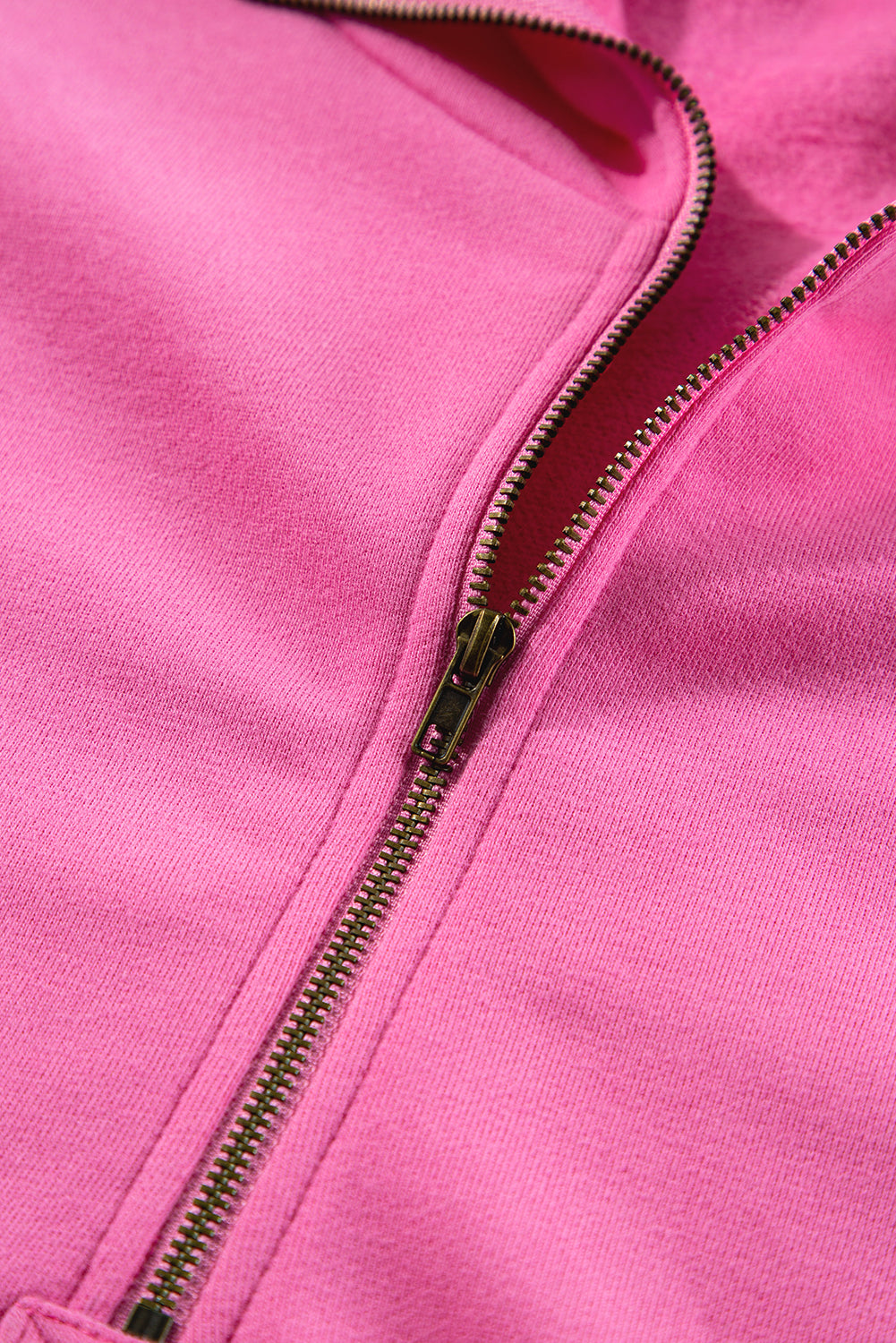 Bonbon Fleece Lined Half Zipper Kangaroo Pockets Loose Hoodie Sweatshirts & Hoodies JT's Designer Fashion