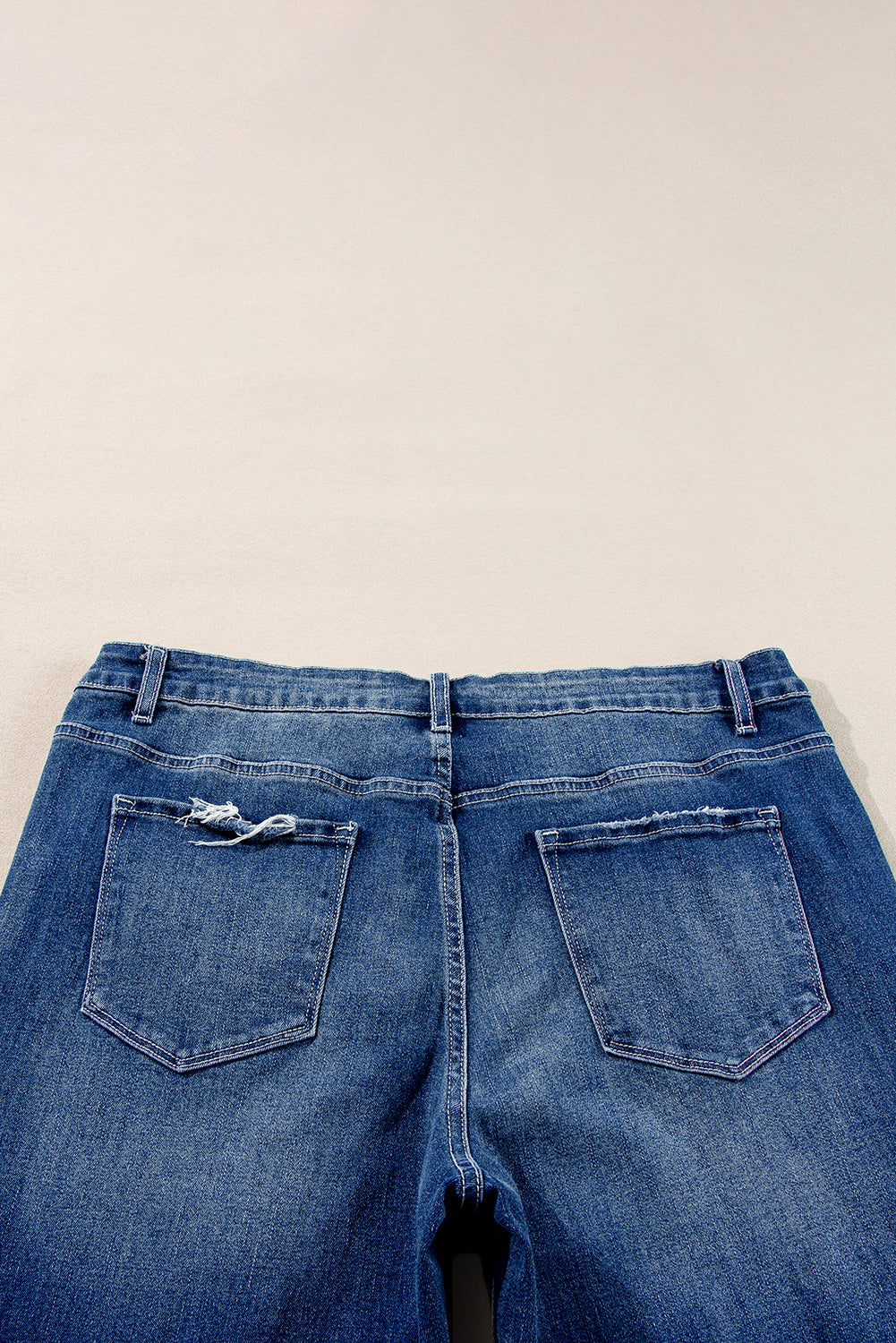 Dirty blue Plus Size High Waist Side Slits Flare Jeans Plus Size Bottoms JT's Designer Fashion