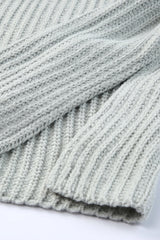 Gray Buttoned Drop Shoulder Oversized Sweater Sweaters & Cardigans JT's Designer Fashion