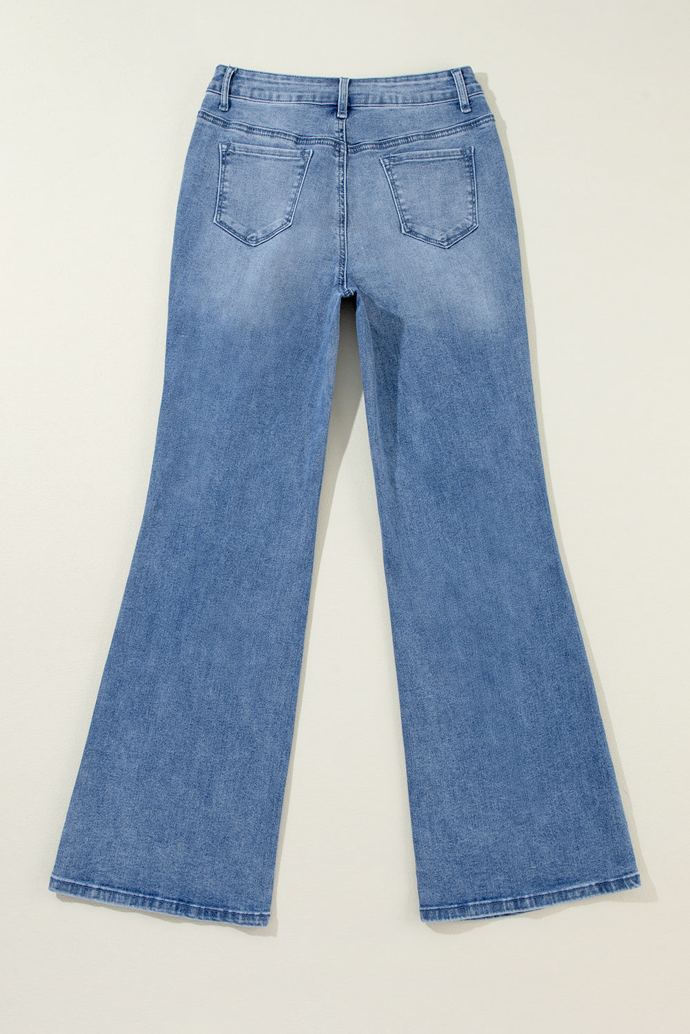Ashleigh Blue Acid Wash Distressed Wide Leg High Waist Jeans Jeans JT's Designer Fashion