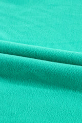 Aruba Blue Fleece Lined Half Zipper Kangaroo Pockets Loose Hoodie Sweatshirts & Hoodies JT's Designer Fashion
