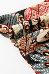 Black Floral Print Belted Sleeveless Wide Leg Jumpsuit Jumpsuits & Rompers JT's Designer Fashion