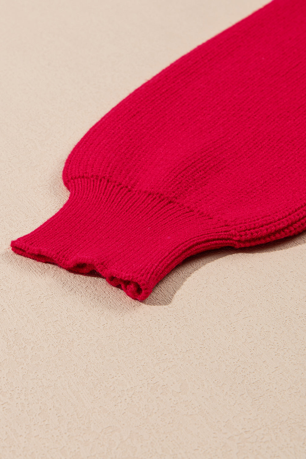 Racing Red Sparkle All The Way Tinsel Crew Neck Plus Size Sweater Plus Size Sweaters & Cardigans JT's Designer Fashion