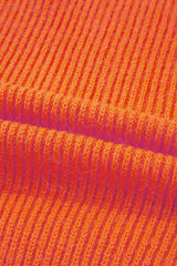 Vitality Orange Thankful for my queens Ribbed Knit Drop Shoulder Graphic Sweater Sweaters JT's Designer Fashion