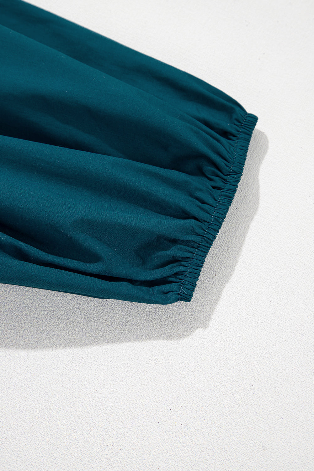 Blue Sapphire Colorblock Split V Neck Puff Sleeve Mini Dress Dresses JT's Designer Fashion