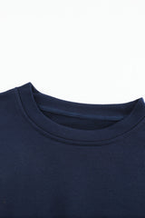 Colorblock Orange Contrast Stitching Sweatshirt with Slits Sweatshirts & Hoodies JT's Designer Fashion