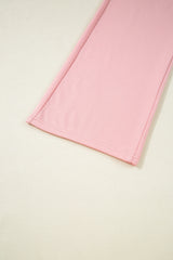 Apricot Pink Half Sleeve T-Shirt & Cargo Sweatpants Set Pant Sets JT's Designer Fashion