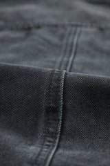 Black Ripped Denim Jacket Denim Jackets JT's Designer Fashion