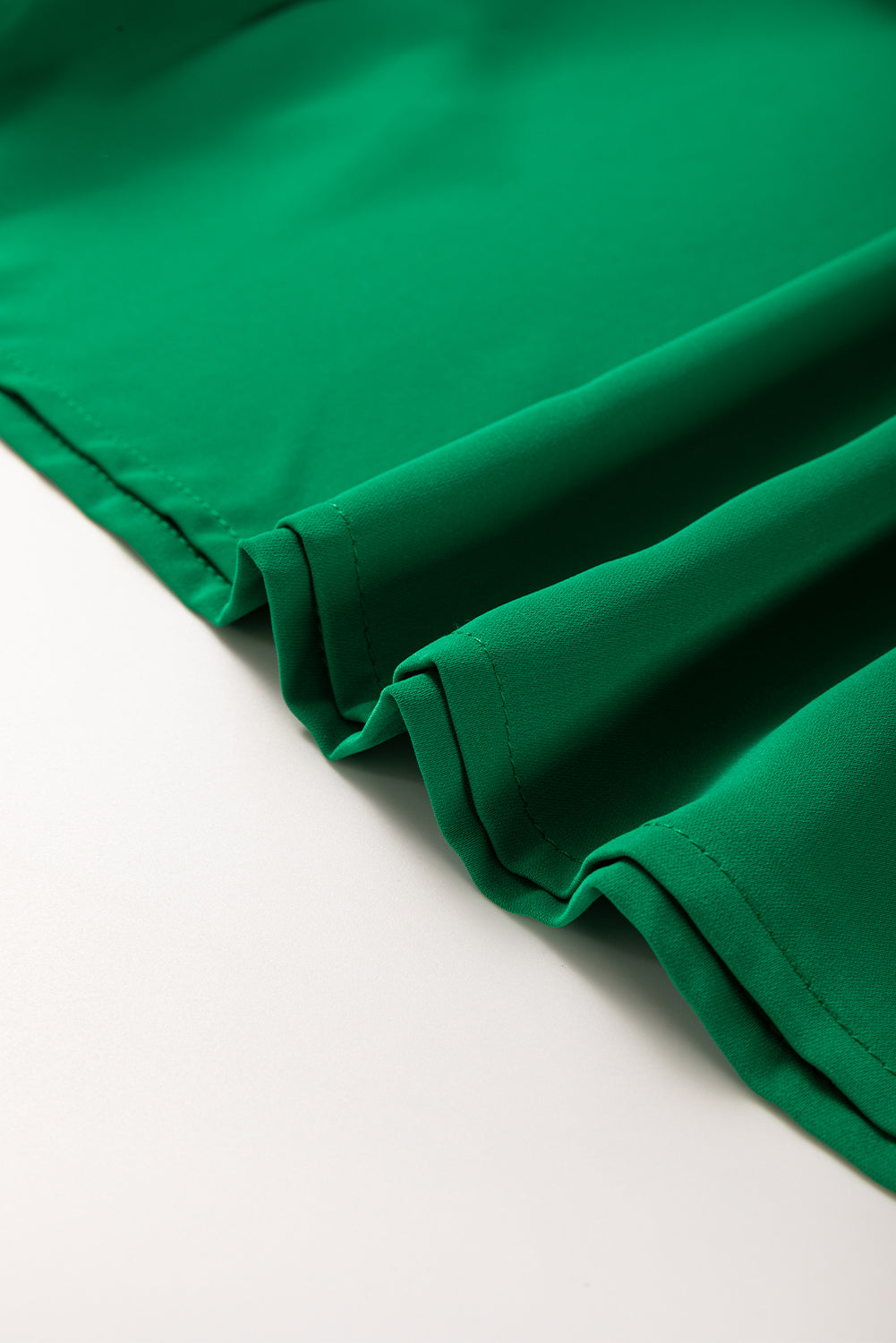 Green Oversized Color Block Boat Neck Tunic Blouse Blouses & Shirts JT's Designer Fashion