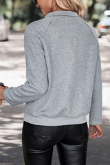 Perfee LOS ANGELES CALIFORNIA Graphic Quarter-Snap Sweatshirt Graphic Sweatshirts JT's Designer Fashion