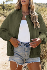 Jungle Green Floral Quilted Jacket Jackets JT's Designer Fashion