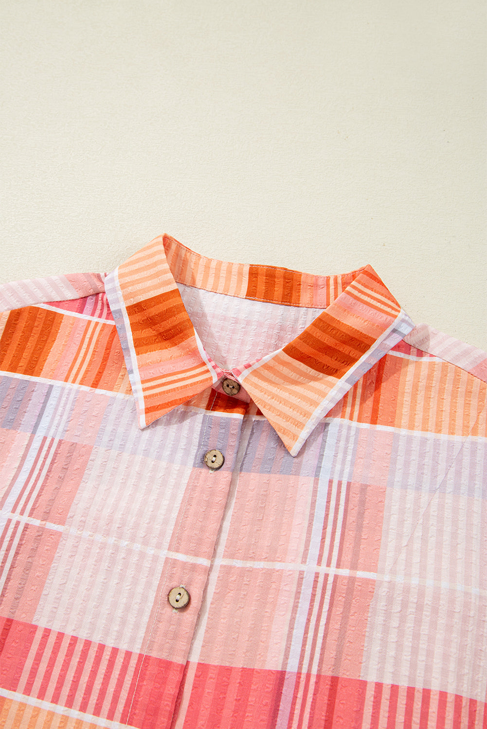 Pink Oversized Check Tunic Shirt Blouses & Shirts JT's Designer Fashion