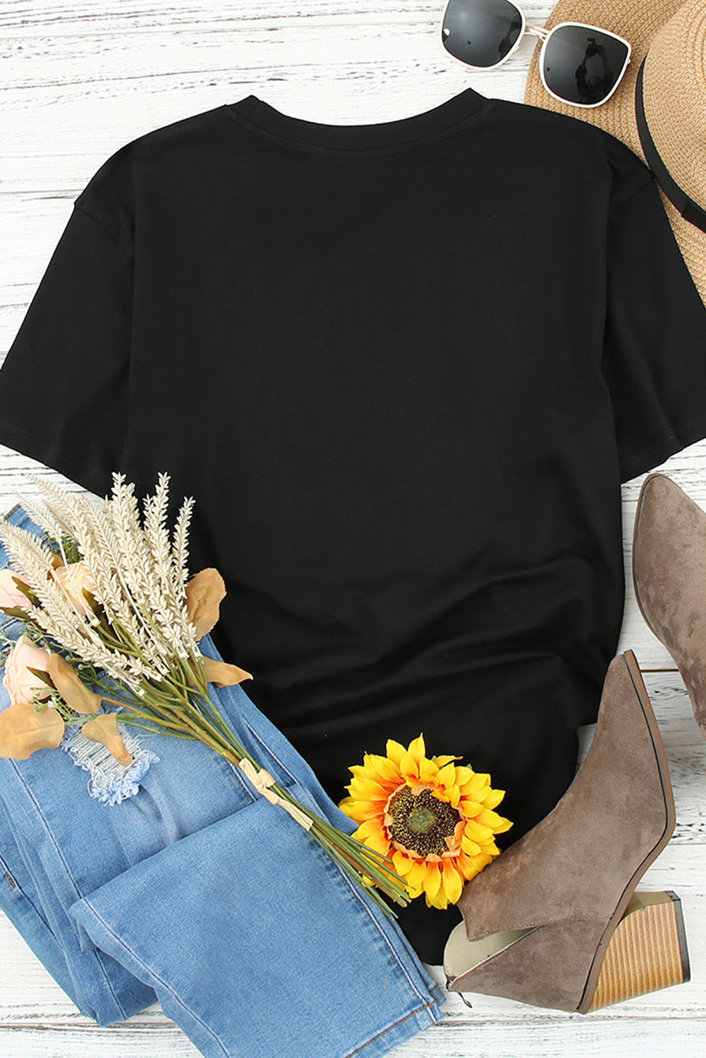 Black WHISKEY Makes Me Frisky Print Graphic Tee Graphic Tees JT's Designer Fashion