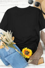 Black WHISKEY Makes Me Frisky Print Graphic Tee Graphic Tees JT's Designer Fashion