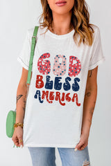White God Bless America Graphic Tee Graphic Tees JT's Designer Fashion