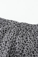 Gray Breezy Leopard Joggers Pants & Culotte JT's Designer Fashion