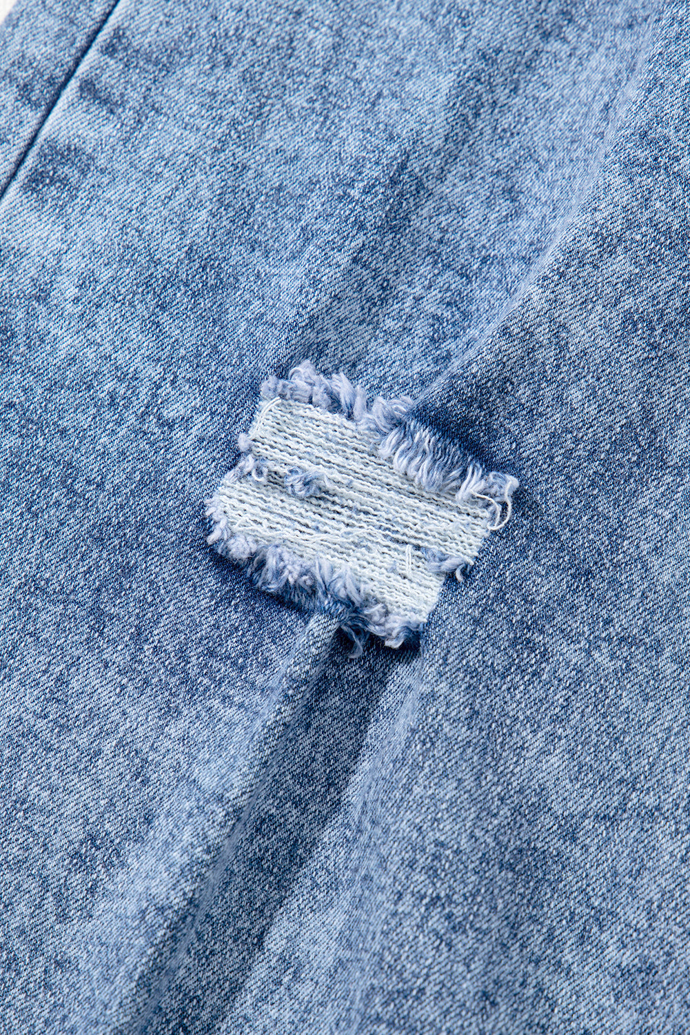 Ashleigh Blue Mineral Wash Bottom Cuff Distressed Wide Leg Jeans Jeans JT's Designer Fashion