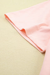 Light Pink Eyelet Lace Star Applique Plus Size T Shirt Plus Size Tops & Tees JT's Designer Fashion