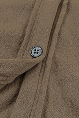 Turn Down Collar Buttoned Shirt Jacket Jackets JT's Designer Fashion