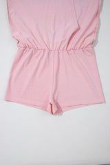 Light Pink 2 Pieces Mineral Wash Cotton Tank Top Lined Split Skirt Set Two Piece Dresses JT's Designer Fashion