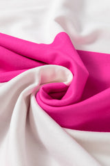 Rose Red Colorblock Striped Drop Shoulder Long Sleeve Top Long Sleeve Tops JT's Designer Fashion