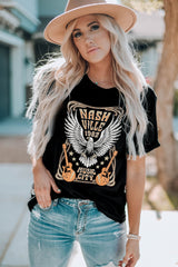 Black Vintage NASHVILLE 1982 Music City Graphic Tee Graphic Tees JT's Designer Fashion
