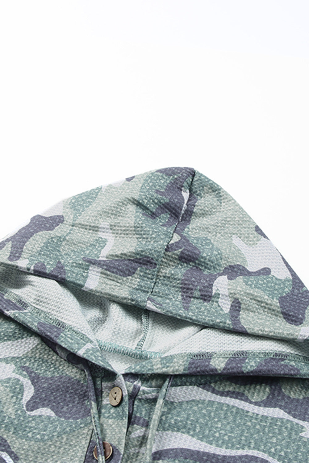 Green Long Sleeve Camo Print Oversize Hoodie Sweatshirts & Hoodies JT's Designer Fashion