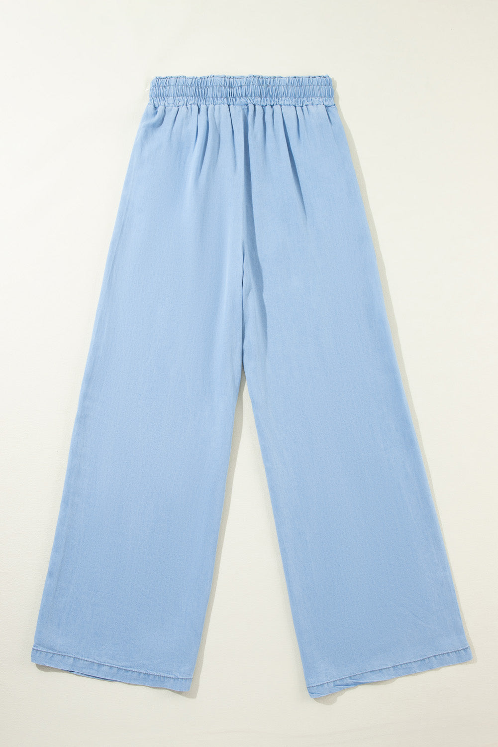 Myosotis Drawstring High Waist Wide Leg Denim Pants Pants & Culotte JT's Designer Fashion