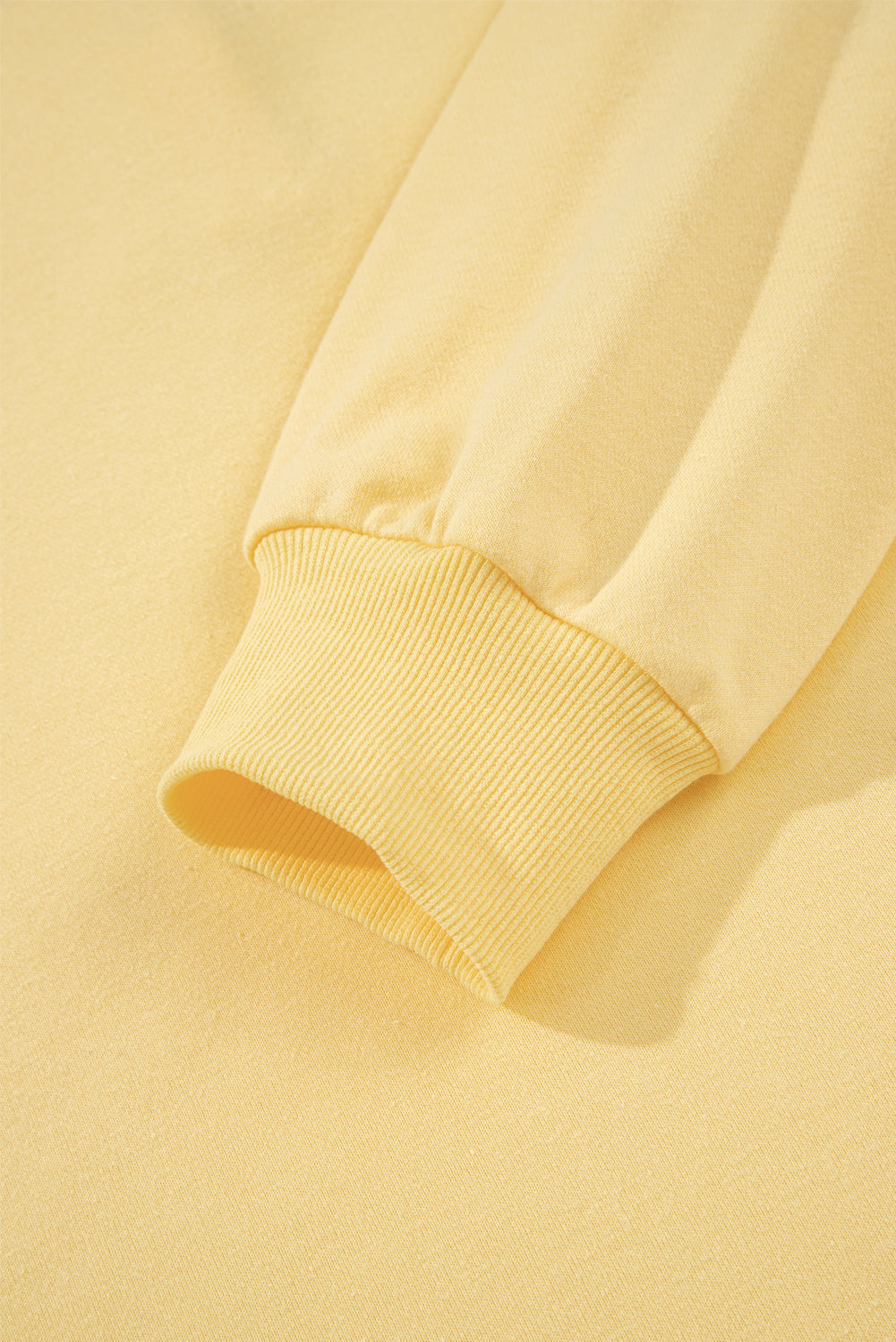 Yellow Cream Button Collar Drop Shoulder Pullover and Shorts 2pcs Outfit Short Sets JT's Designer Fashion