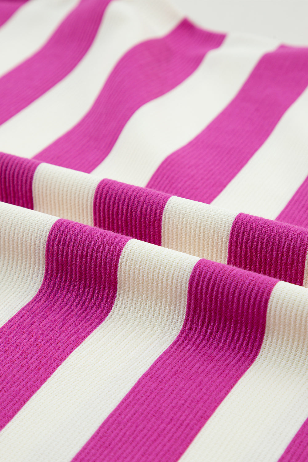 Rose Stripe Cap Sleeve Pocketed Shift T-shirt Dress T Shirt Dresses JT's Designer Fashion