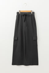 Carbon Grey Cargo Pockets Drawstring Sweatpants Pants & Culotte JT's Designer Fashion