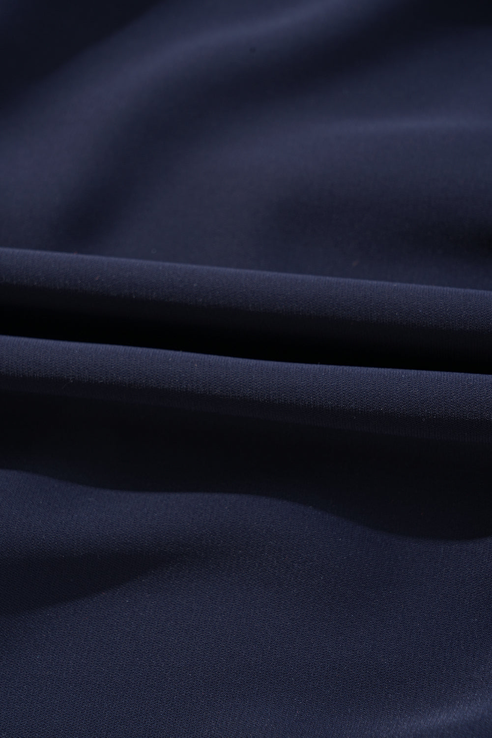 Navy Blue Collared V Neck Flutter Sleeve Tiered Plus Size Dress Plus Size Mini Dresses JT's Designer Fashion