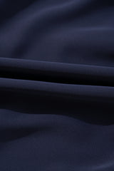 Navy Blue Collared V Neck Flutter Sleeve Tiered Plus Size Dress Plus Size Mini Dresses JT's Designer Fashion