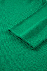 Bright Green Solid Color Knit Button Drop Shoulder Sweater Cardigan Cardigans JT's Designer Fashion