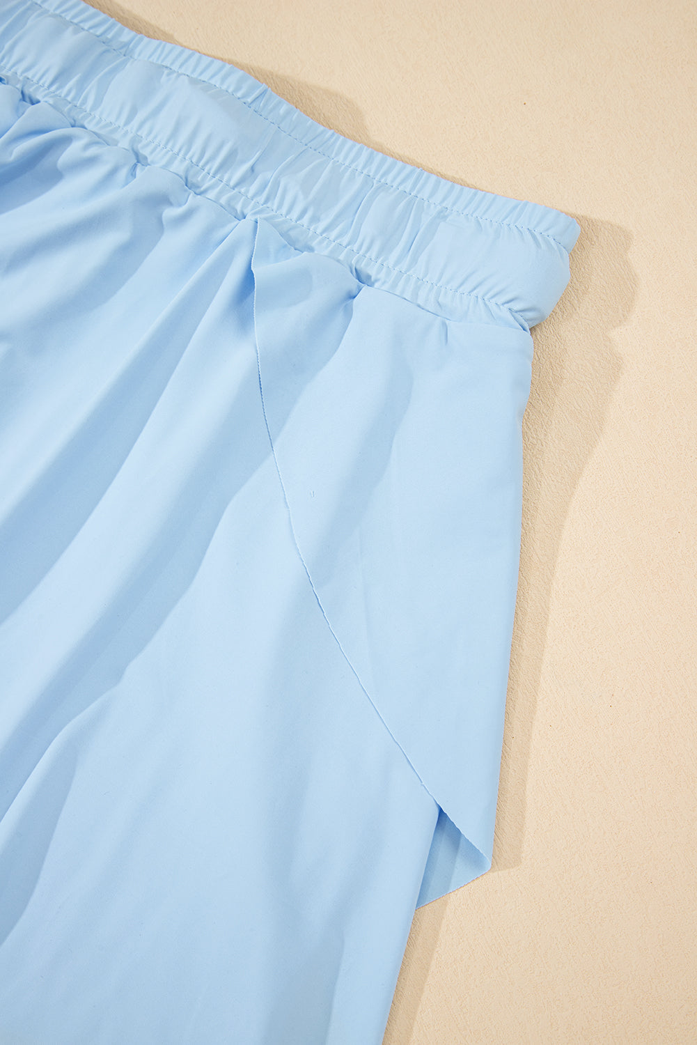 Sky Blue Drawstring High Waist Lined Tennis Skorts Skirts & Petticoat JT's Designer Fashion
