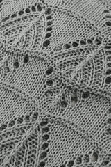 Gray Lightweight Buttoned Front Crochet Cardigan Cardigans JT's Designer Fashion