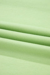 Meadow Mist Green Solid Loose V Neck Half Sleeve Tee and Shorts Short Sets JT's Designer Fashion