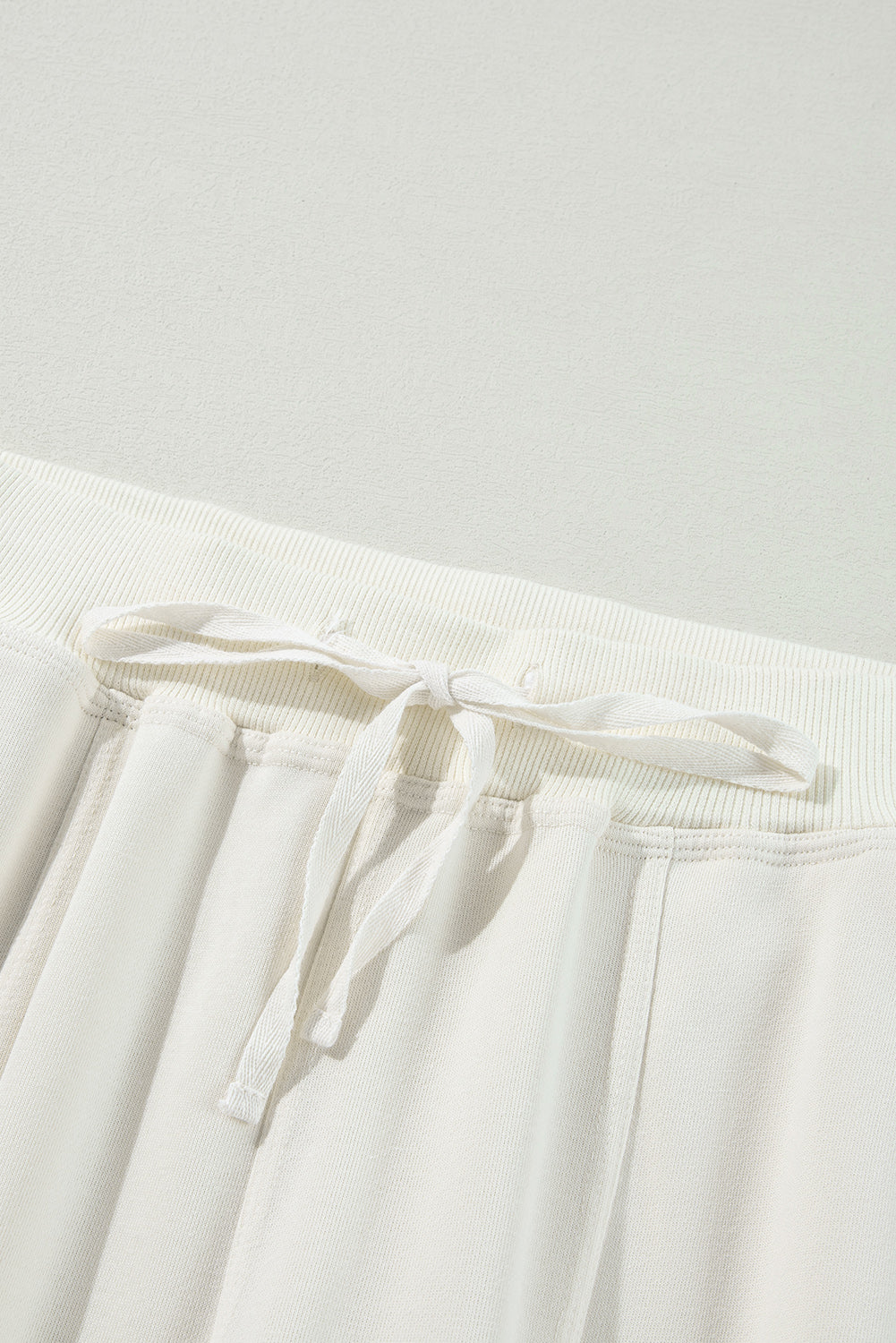 Beige Plain Cargo Pockets High Waist Casual Sweatpants Pants & Culotte JT's Designer Fashion