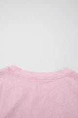 Light Pink 2 Pieces Mineral Wash Cotton Tank Top Lined Split Skirt Set Two Piece Dresses JT's Designer Fashion