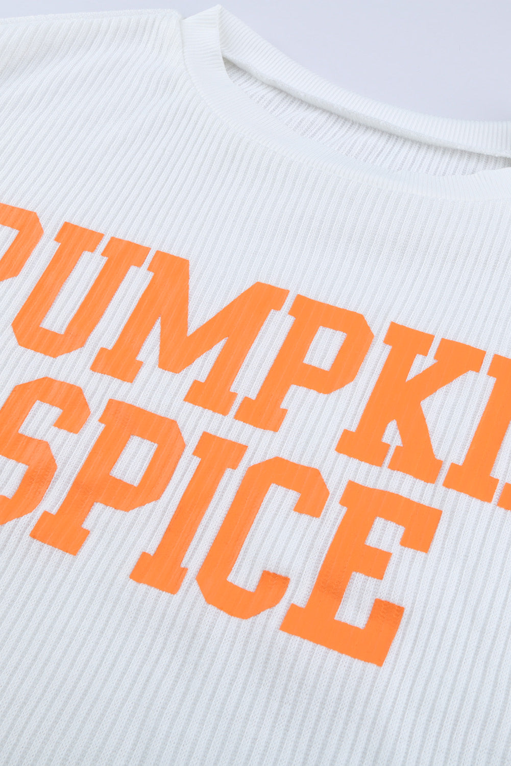 PUMPKIN SPICE Graphic Pullover Knit Top Long Sleeve Tops JT's Designer Fashion