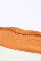 Open Front Pocketed Colorblock Cardigan Sweaters & Cardigans JT's Designer Fashion