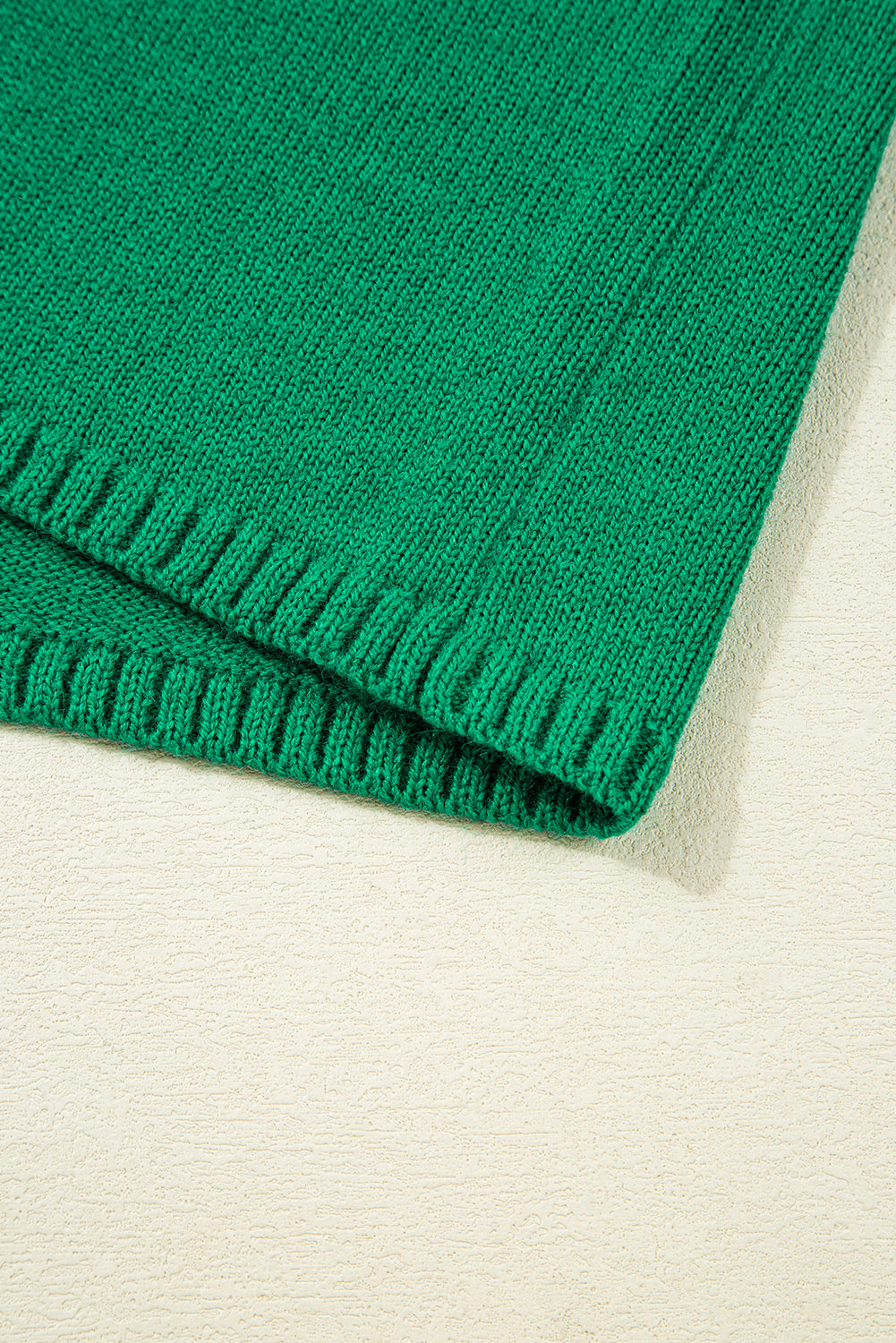 Bright Green Solid Color Knit Button Drop Shoulder Sweater Cardigan Cardigans JT's Designer Fashion