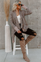 Leopard Open Front Cardigan Sweaters & Cardigans JT's Designer Fashion
