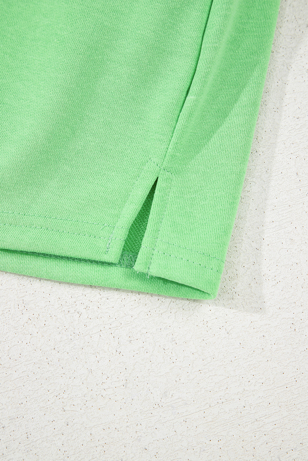 Light Green French Terry Drawstring Mini Skort with Pockets Skirts & Petticoat JT's Designer Fashion