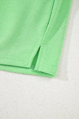 Light Green French Terry Drawstring Mini Skort with Pockets Skirts & Petticoat JT's Designer Fashion